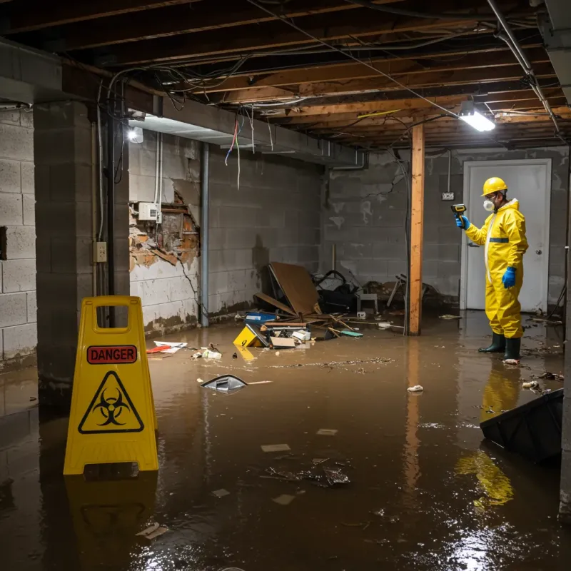 Flooded Basement Electrical Hazard in Rio Blanco County, CO Property